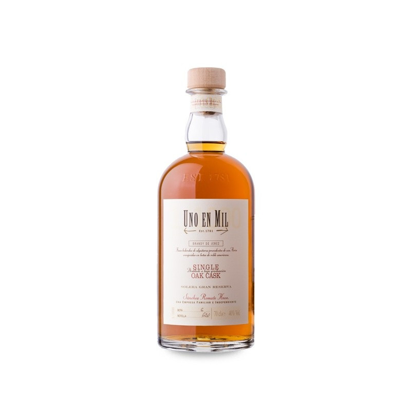 Image of Uno En Mil Solera Gran Reserva Brandy 70 cl.