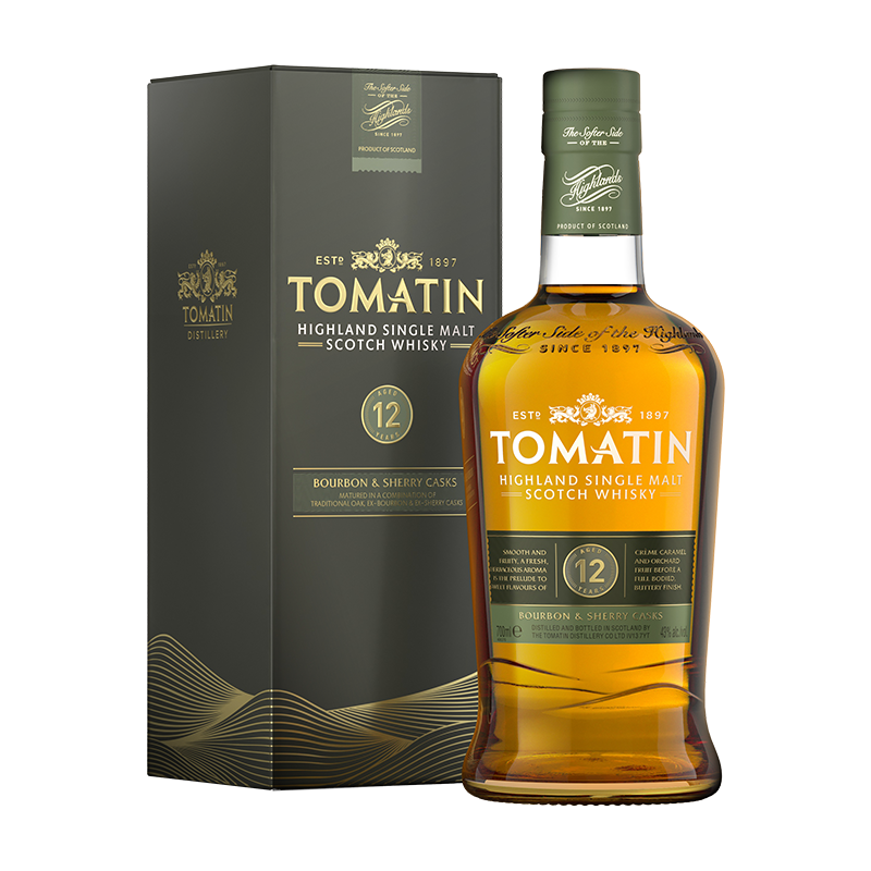 Tomatin 12 Jahre Whisky  70 cl.