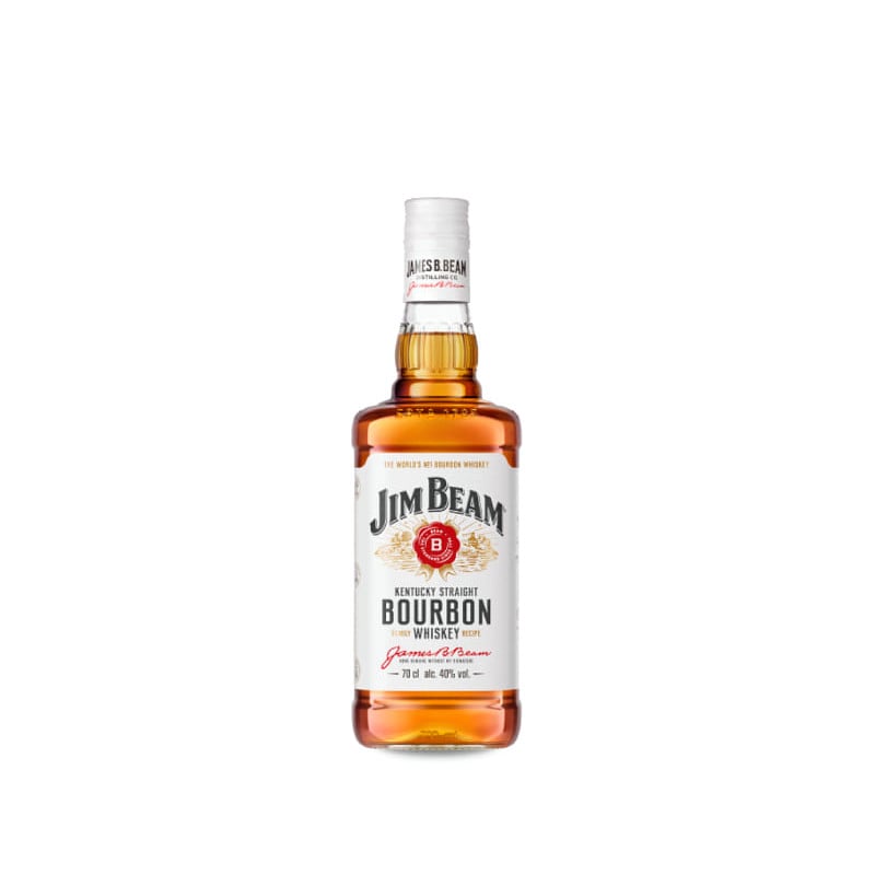 Jim Beam White Kentucky Straight Bourbon Whiskey  70 cl.