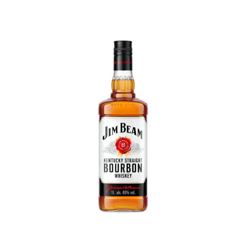 Image of Jim Beam White Kentucky Straight Bourbon Whiskey 1 Liter