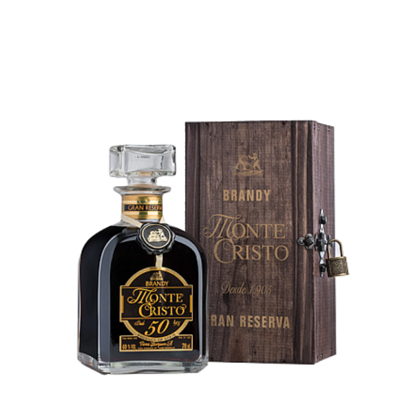 Image of Brandy Monte Cristo 50 años con Estuche de Madera 70 cl.