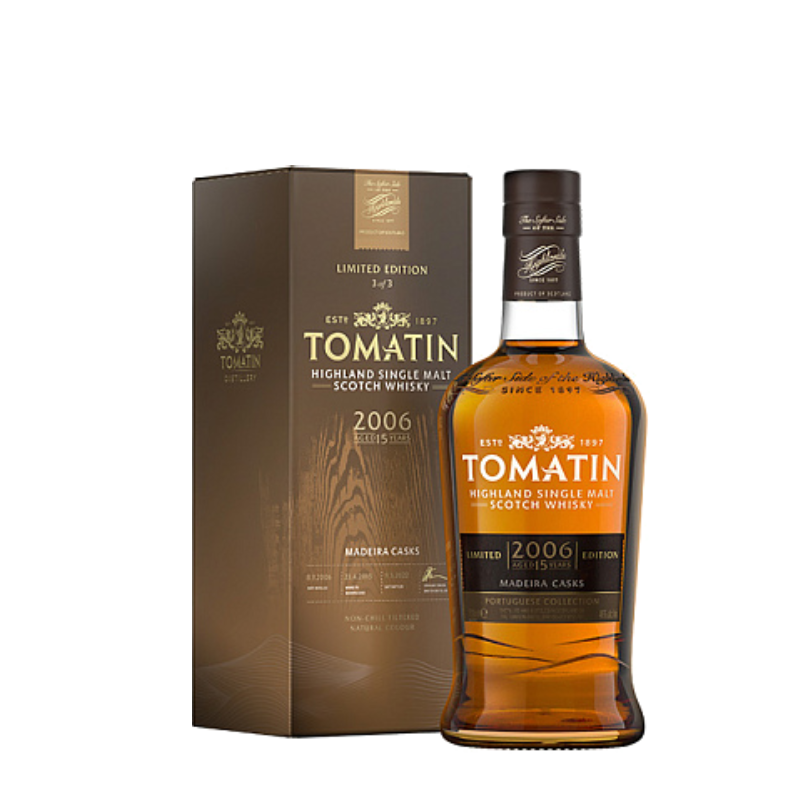 Image of Tomatin 2006 Madeira Cask Colección Portuguesa 15 Y.O. 70 cl.